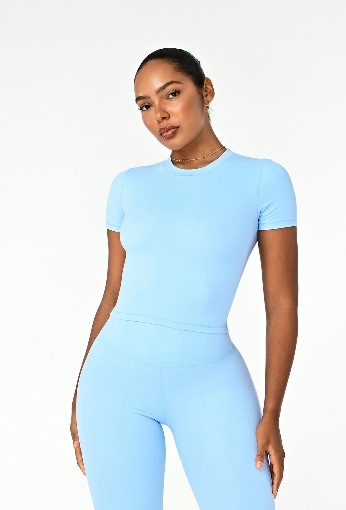 Cloudform Crop - Ice Blue