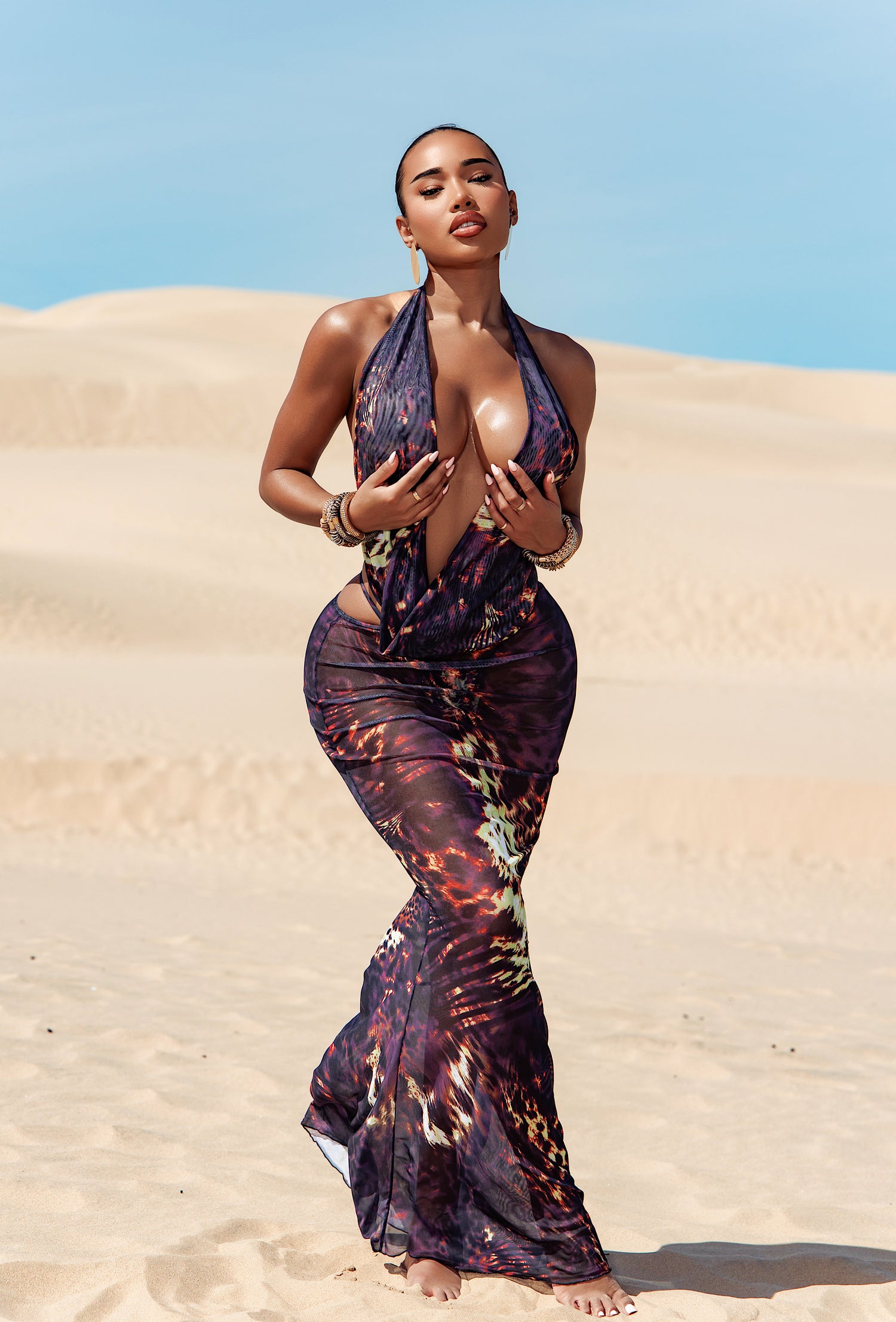 Makari Cover Up Dress - Sahara Noir