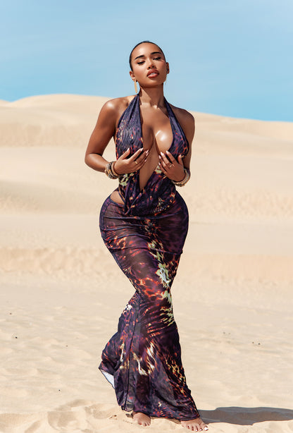 Makari Cover Up Dress - Sahara Noir