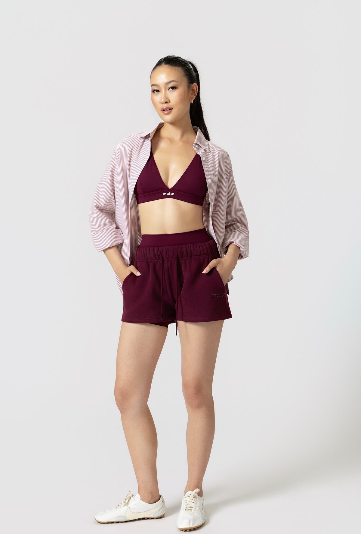 Staple Shorts - Burgundy