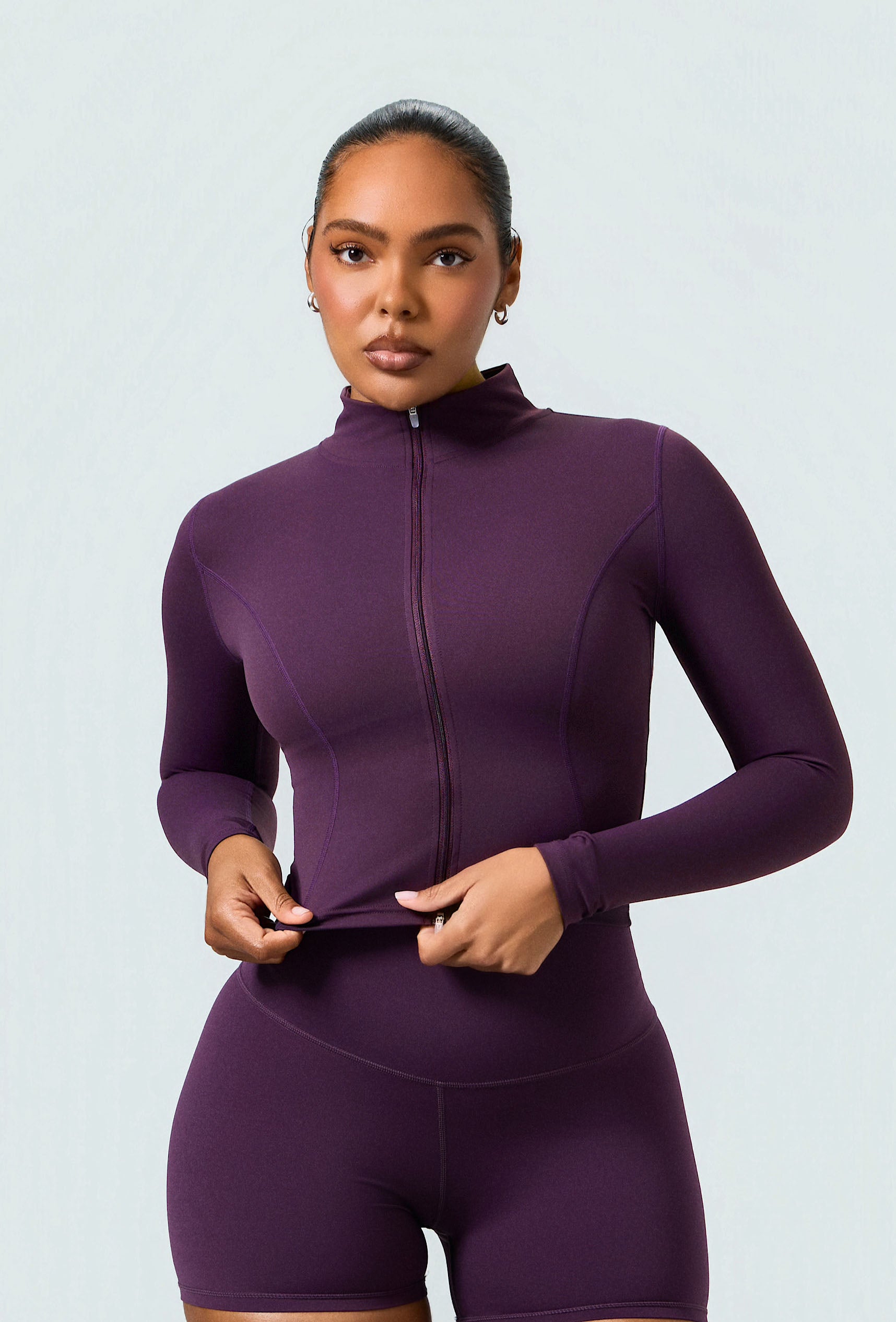 Essential 4" Biker Shorts - Plum