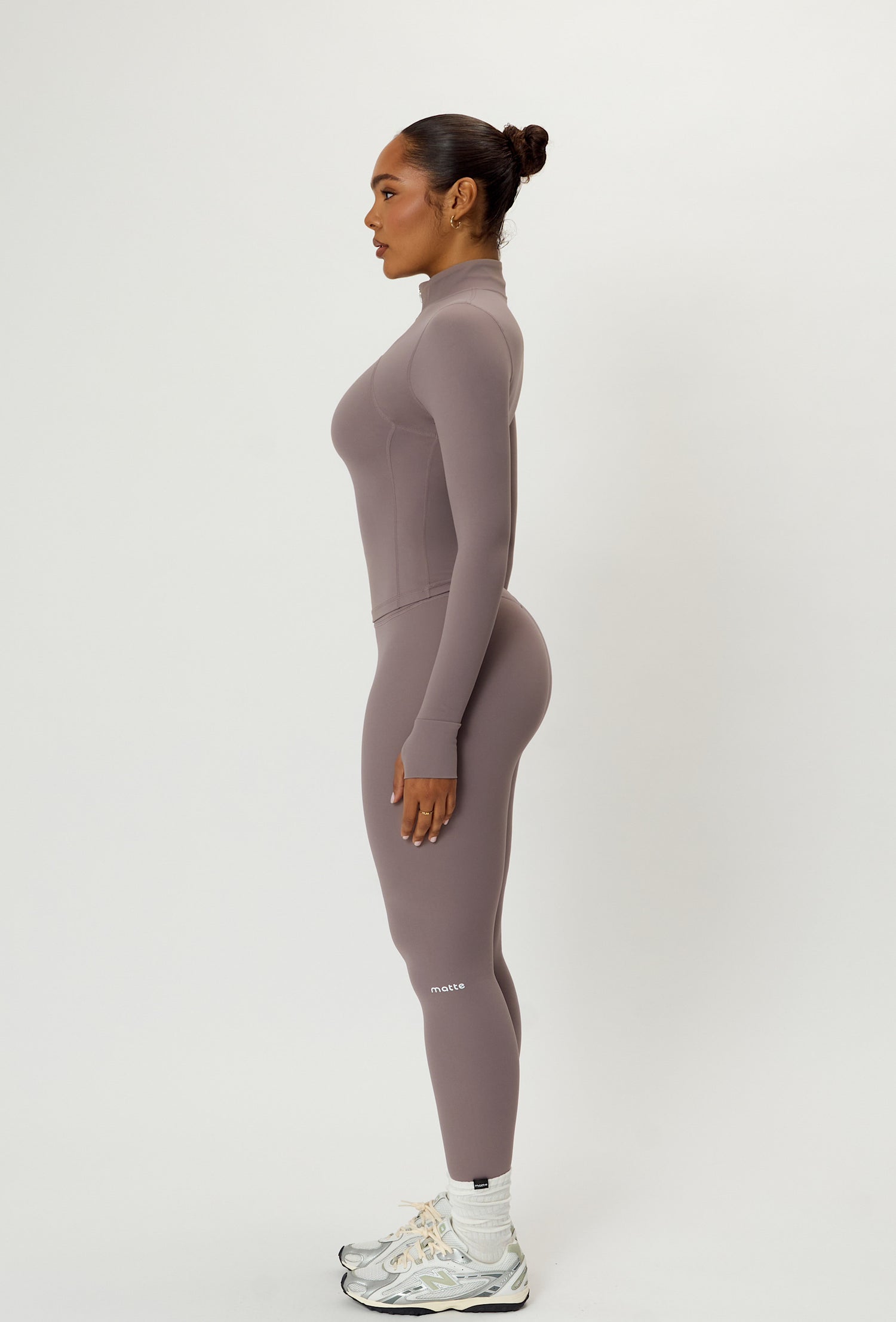 Contour Half Zip - Taupe