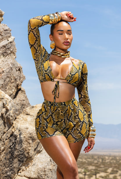 Eros Cover Up Set - Yellow Python