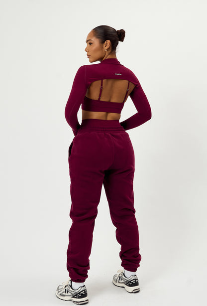 Mock Studio Crop - Burgundy