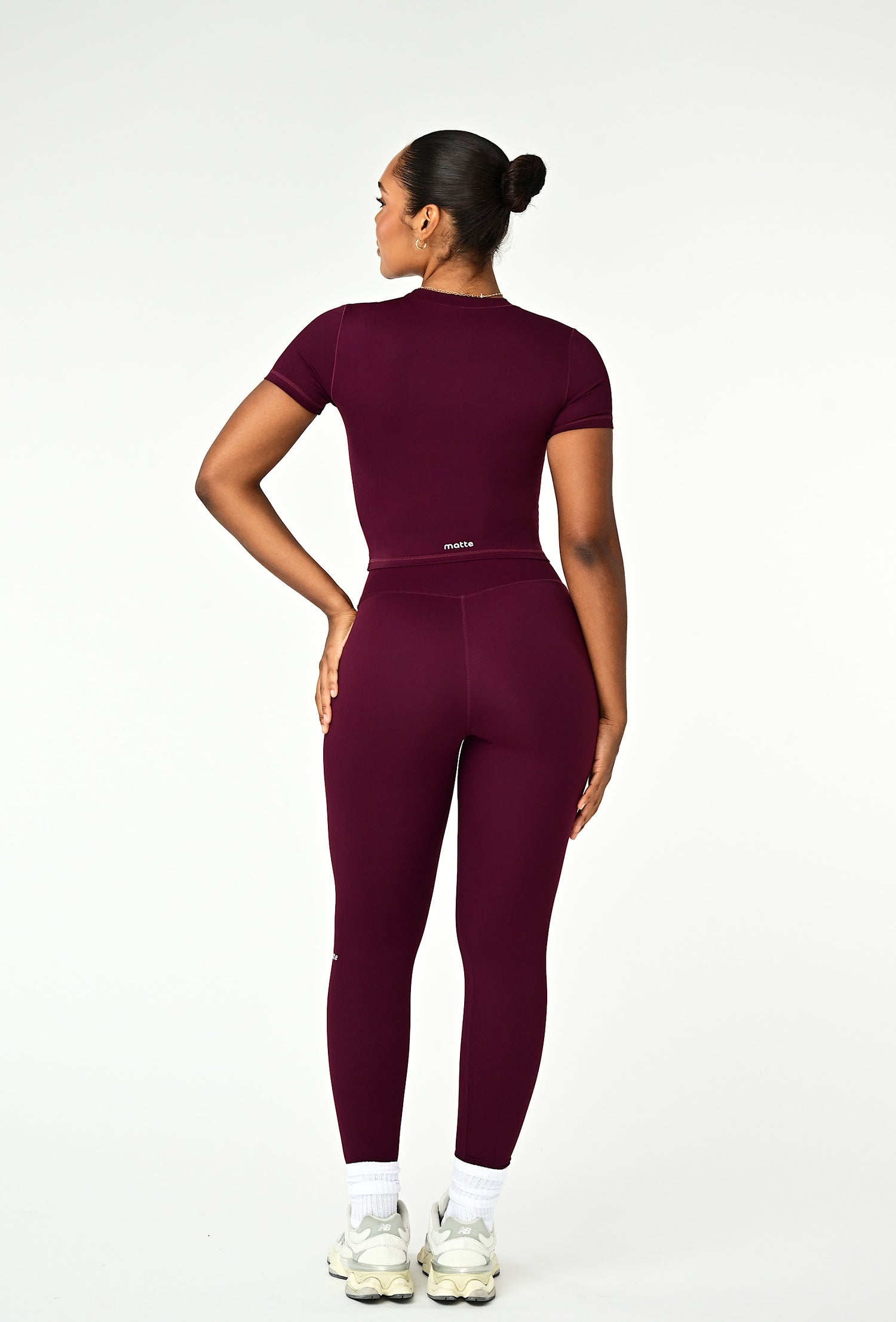 Cloudform Crop - Burgundy