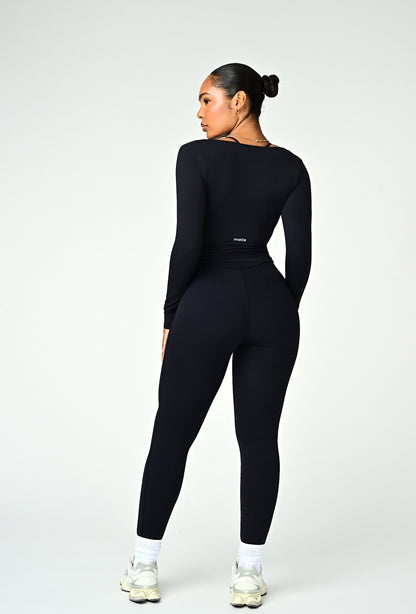 Forma Wrap Top - Black