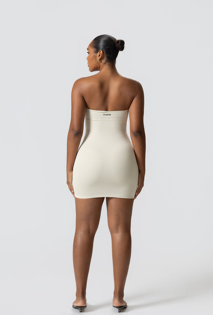 Sculpting Tube Mini Dress- Vanilla