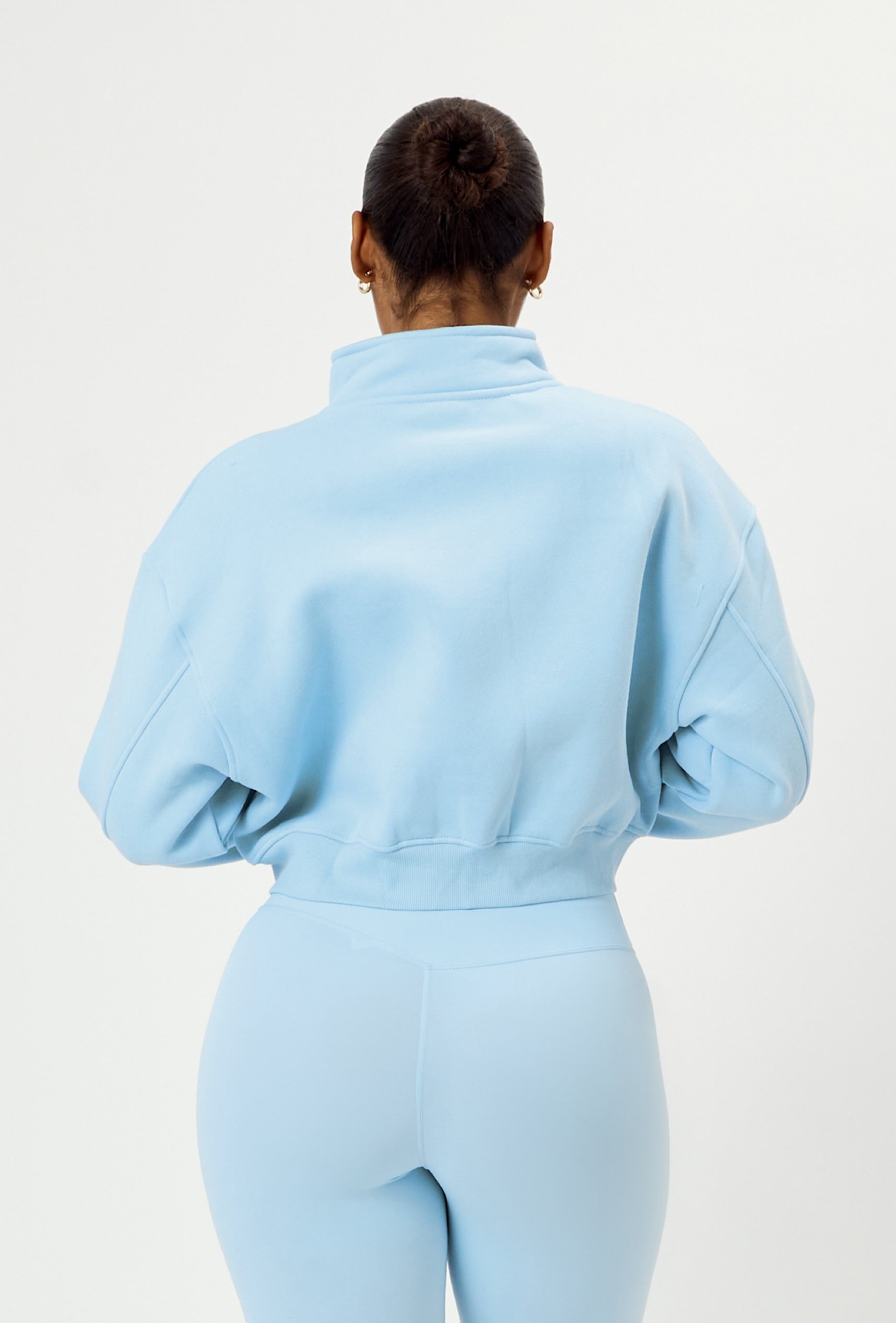 Matte Varsity Jacket - Ice Blue