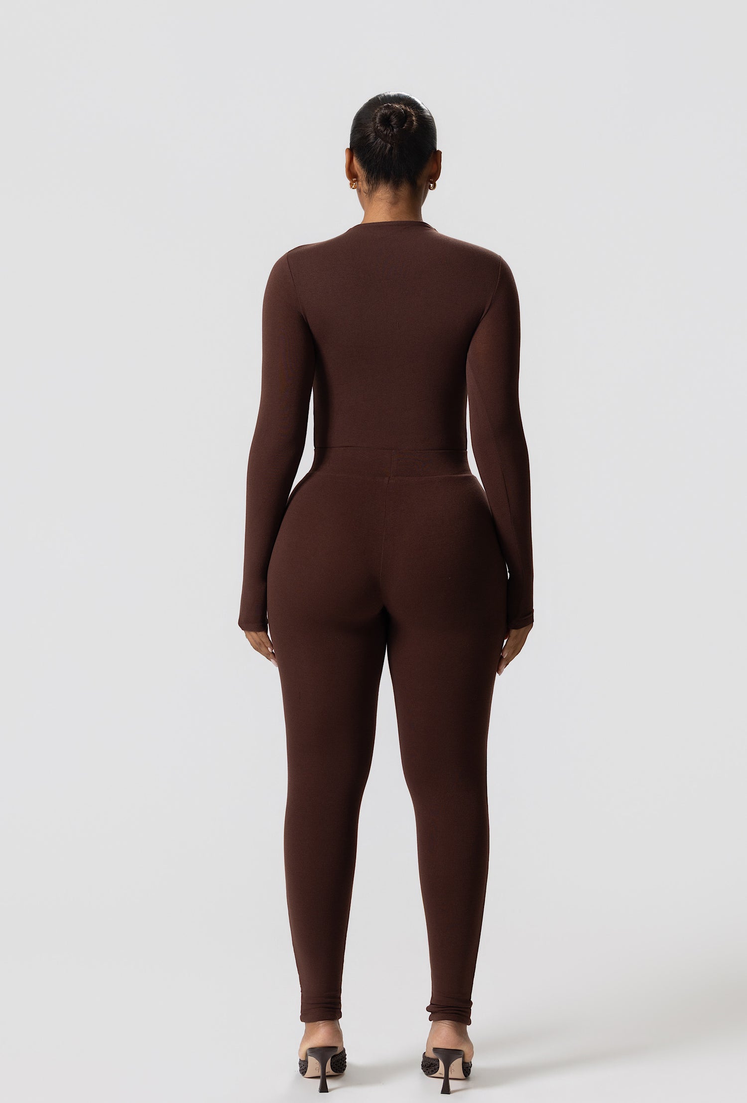 Matte Basix Sculpt Leggings - Chocolate