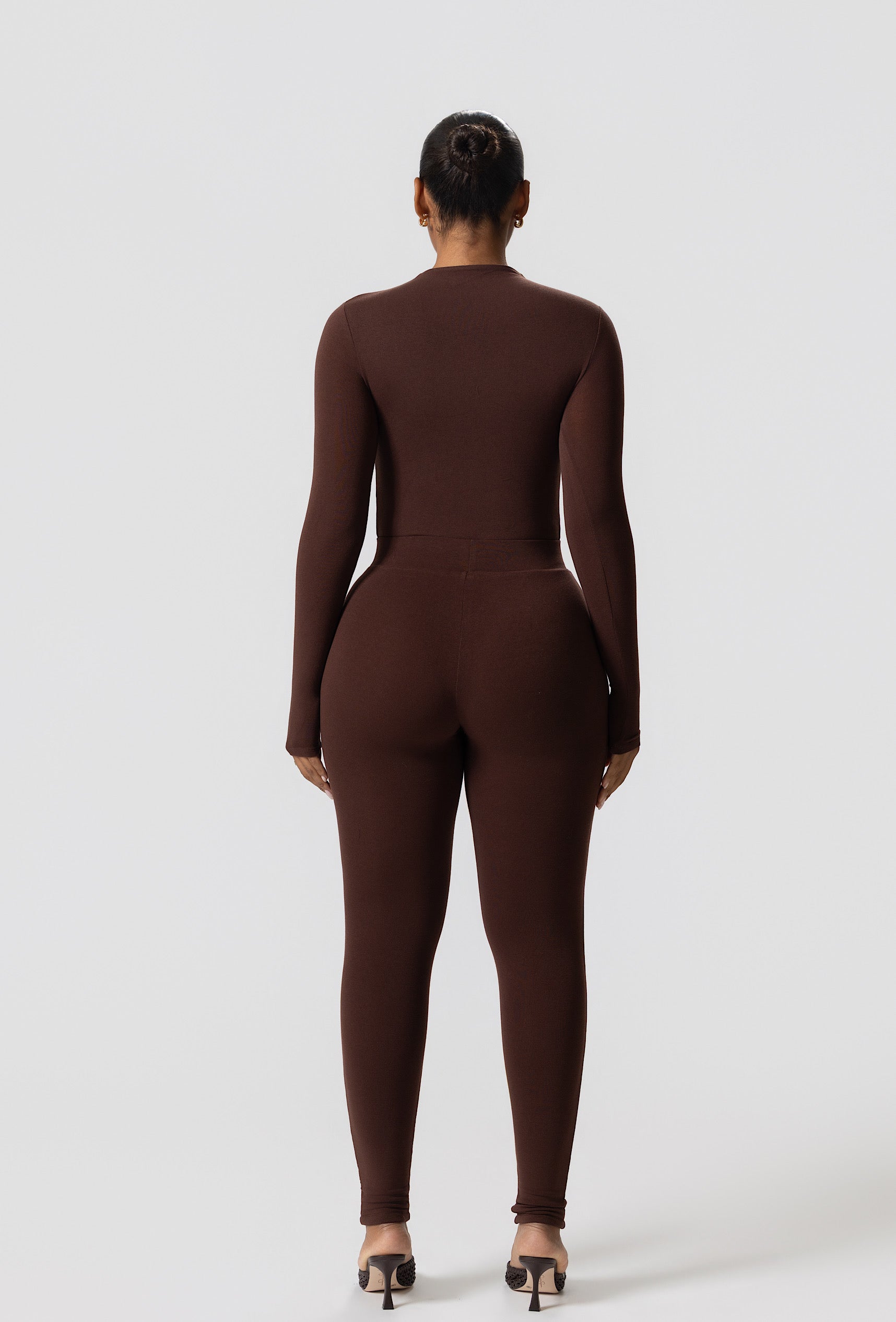 Matte Basix Sculpt Leggings - Chocolate