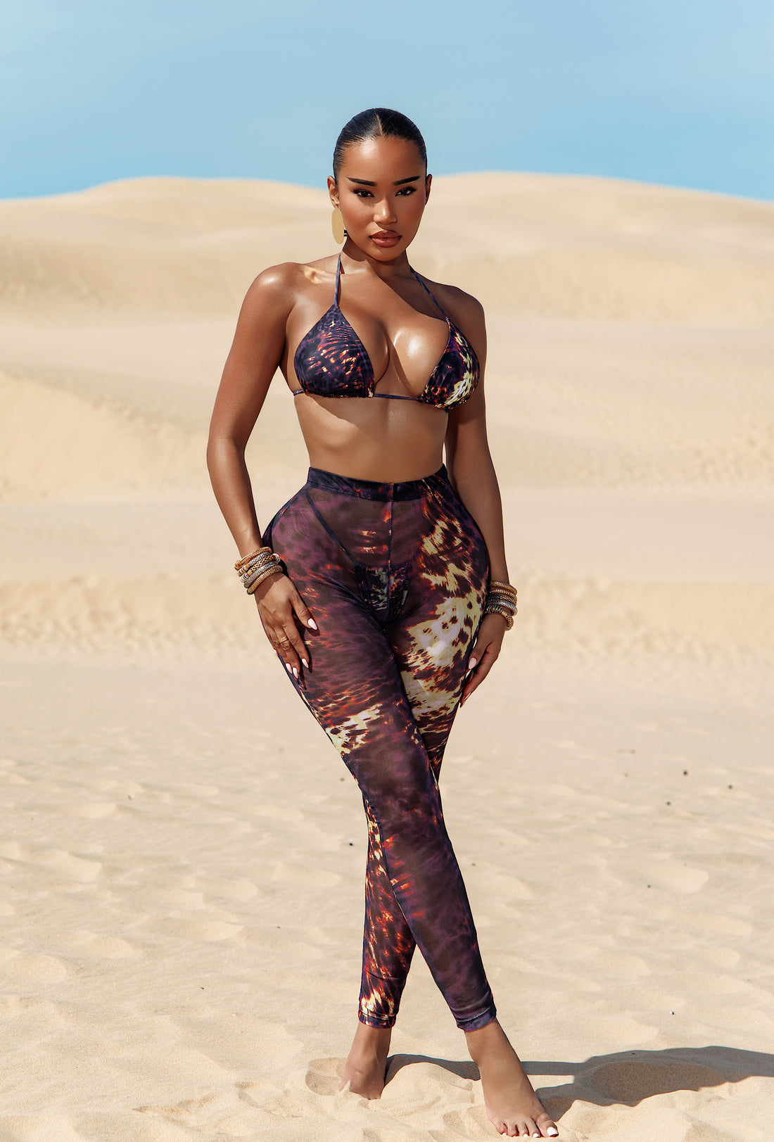 Niccolo 3 Piece Pants Set - Sahara Noir