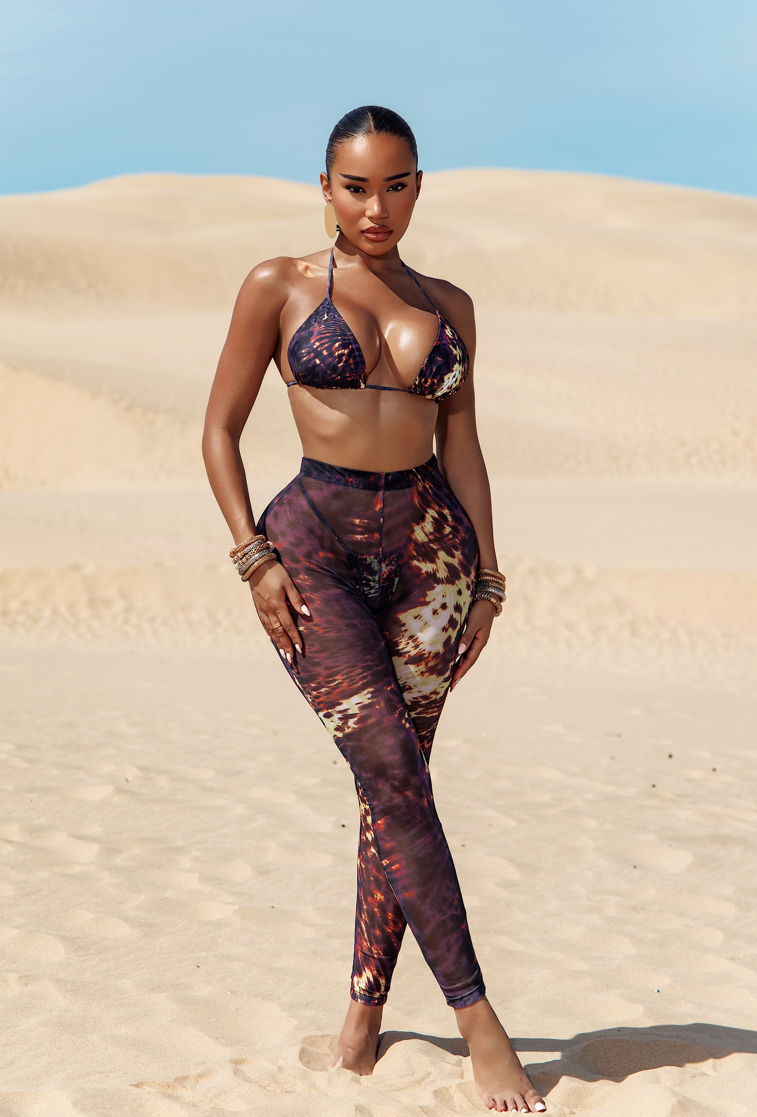 Niccolo 3 Piece Pants Set - Sahara Noir