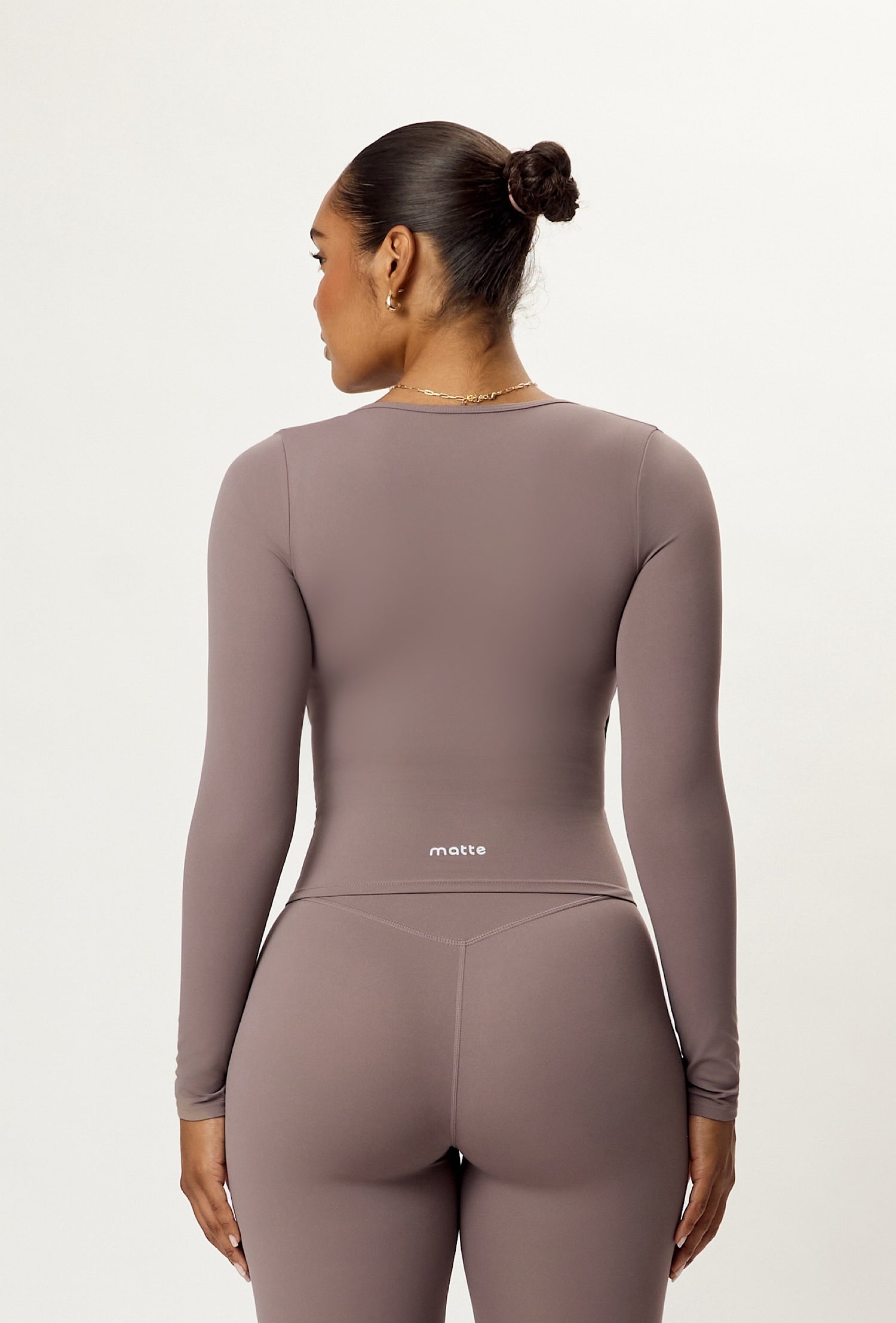 Sweetheart Cross Top - Taupe