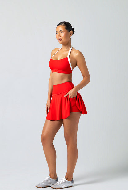 Lounge Tennis Skirt - Maraschino