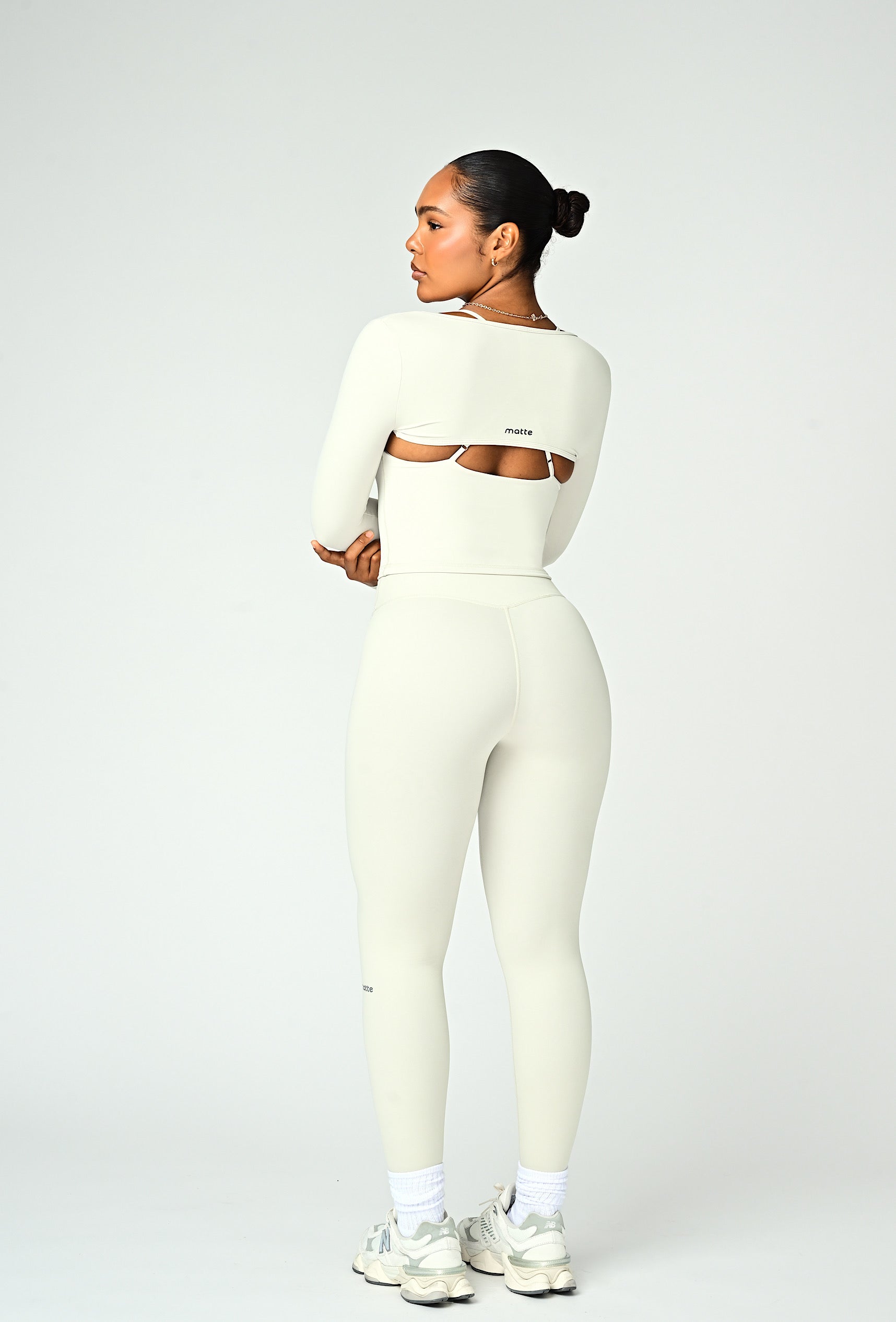 Align Long Sleeve Crop Top - Vanilla