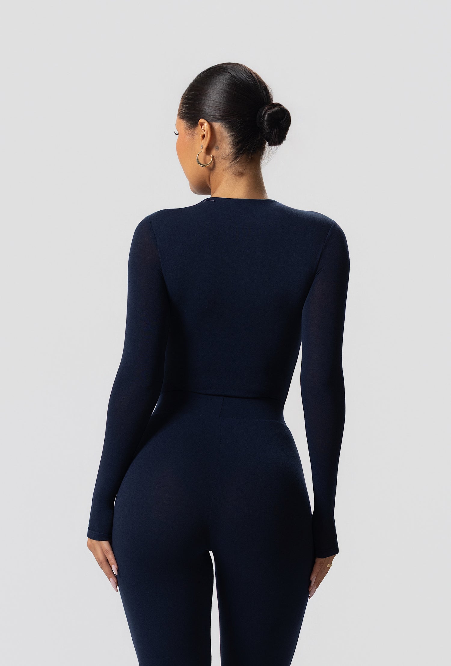 Matte Basix Sculpt Bodysuit - Navy