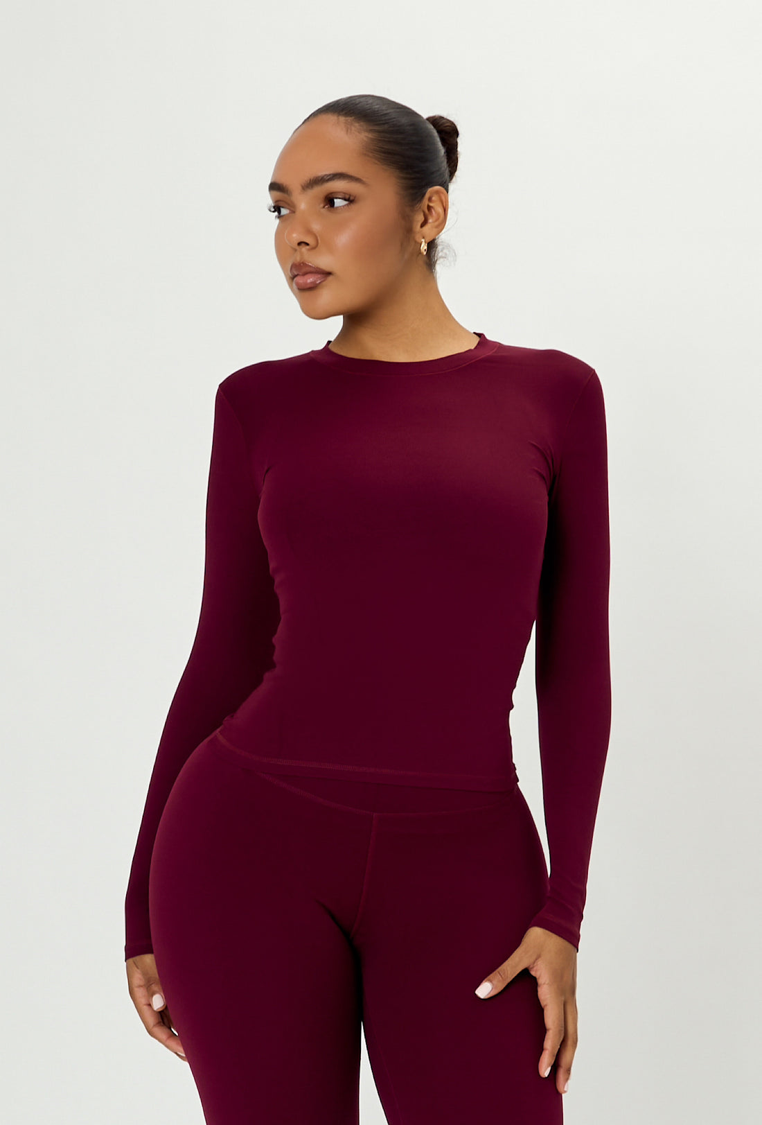 Cloudform Long Sleeve - Burgundy