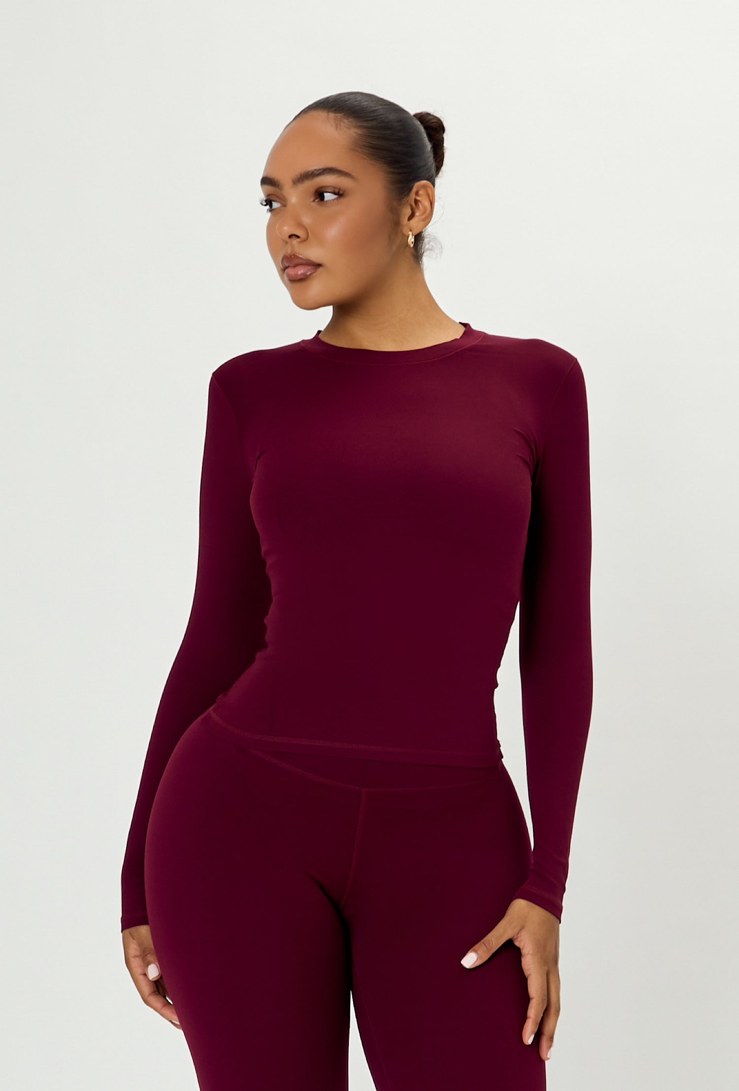 Cloudform Long Sleeve - Burgundy