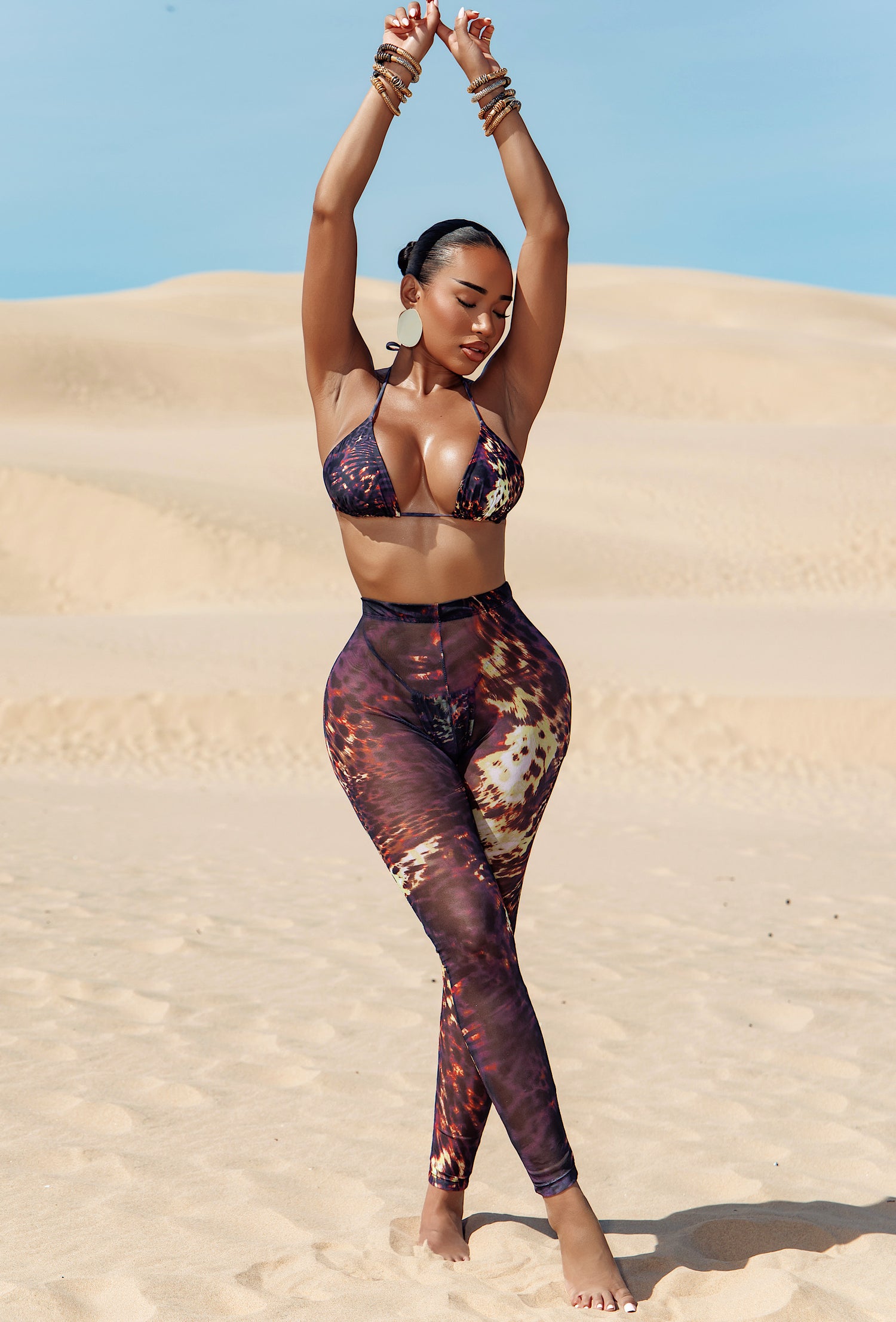 Niccolo 3 Piece Pants Set - Sahara Noir