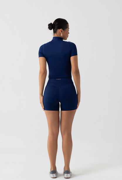Essential 4" Biker Shorts - Navy Galaxy