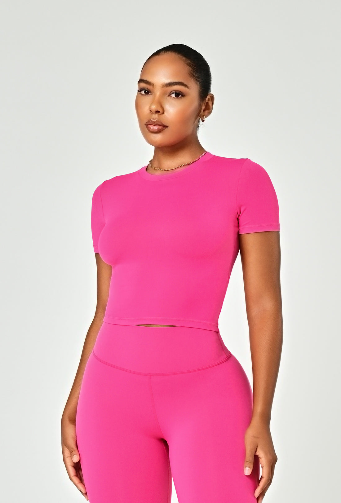 Cloudform Crop - Pink Berry