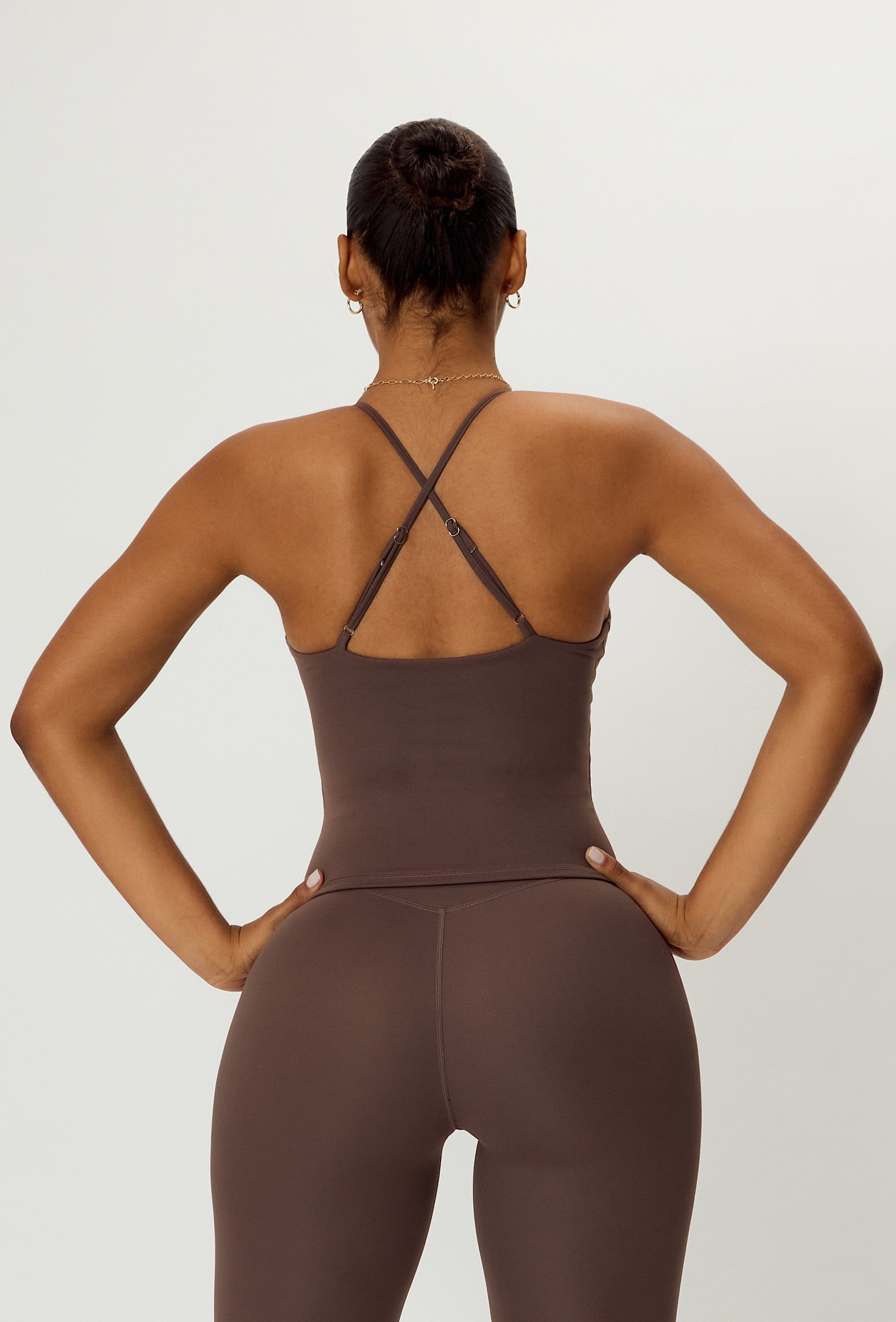 Longform Double Layer Tank - Cocoa