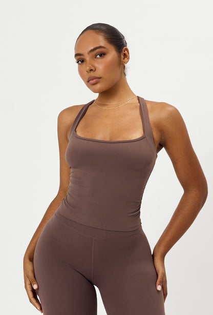 Soft Cinch Tank - Soft Cocoa