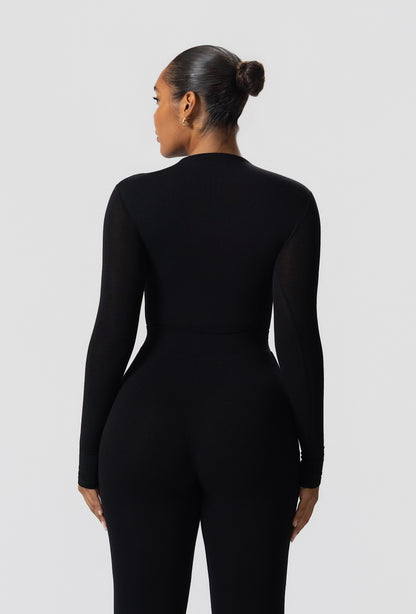 Matte Basix Sculpt Bodysuit - Black
