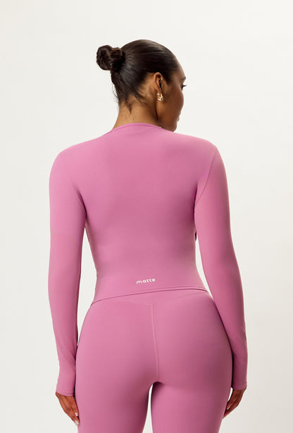 Sweetheart Cross Top - Pink Cloud