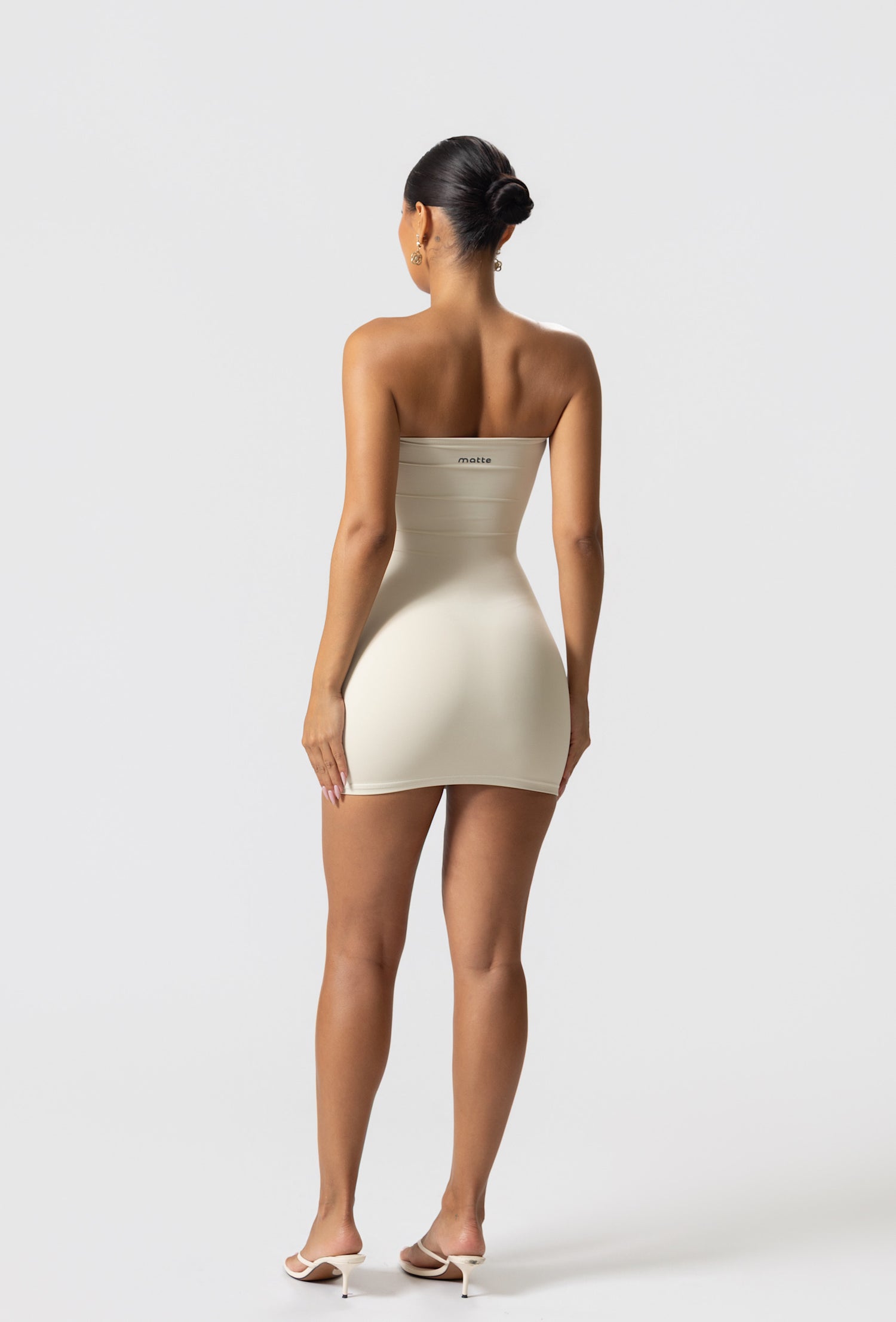 Sculpting Tube Mini Dress- Vanilla