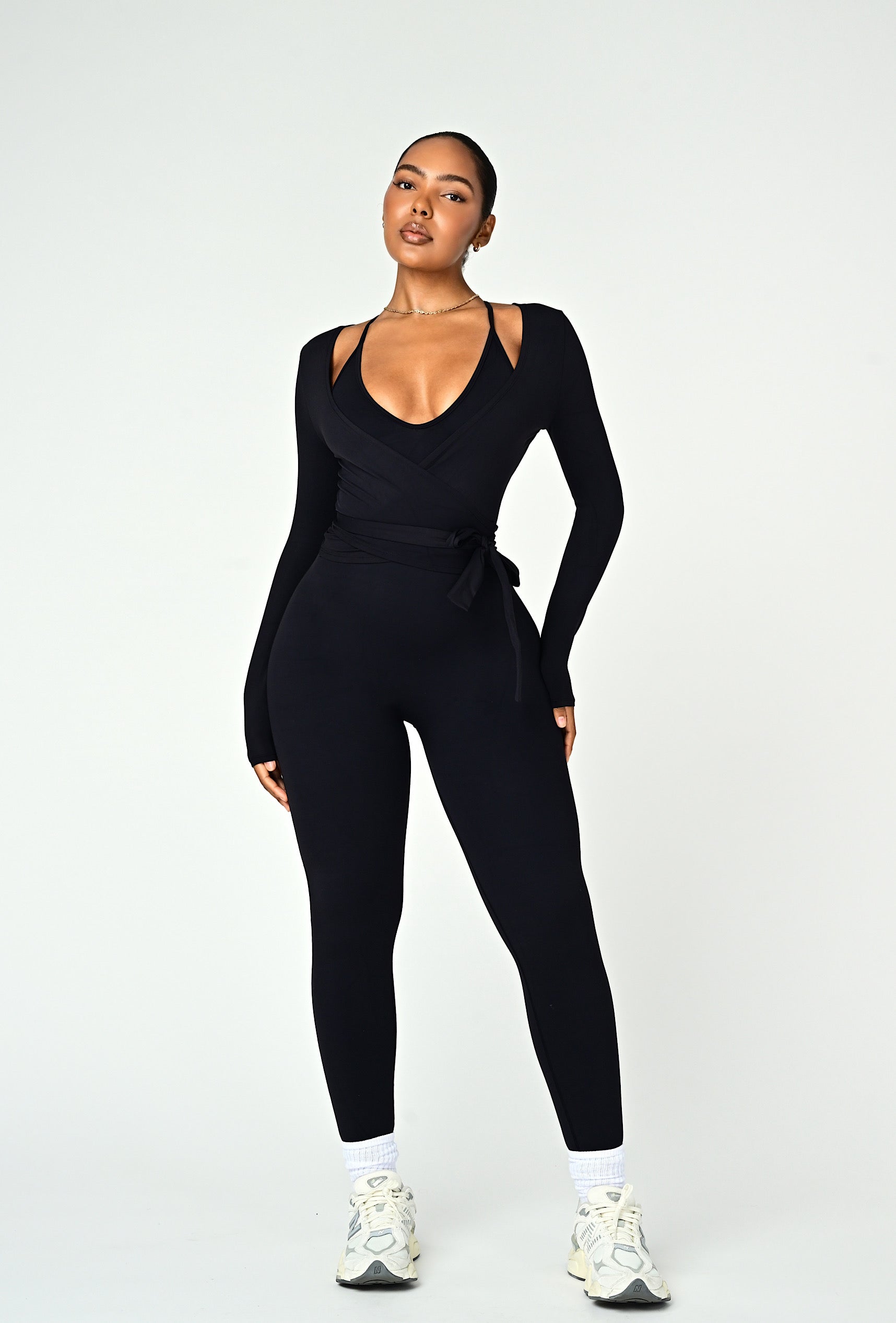 Forma Wrap Top - Black