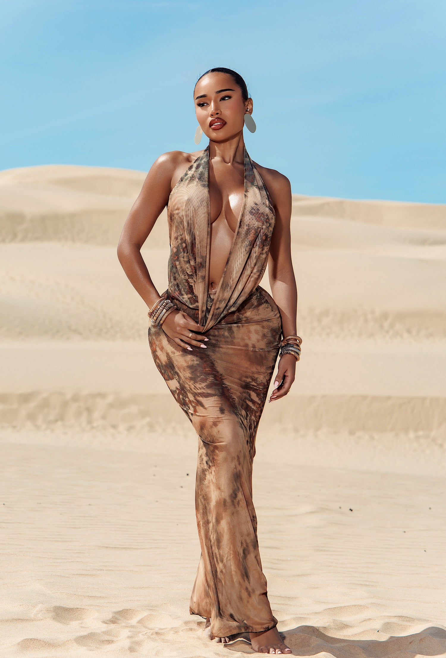 Makari Cover Up Dress - Moroccan Sands
