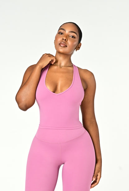 Linea Halter Top - Pink Cloud