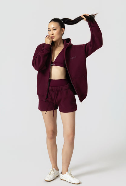 Staple Boyfriend Hoodie - Burgundy