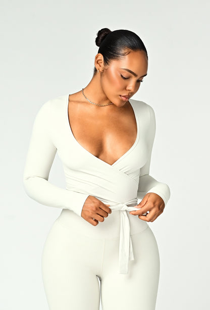Forma Wrap Top - Vanilla