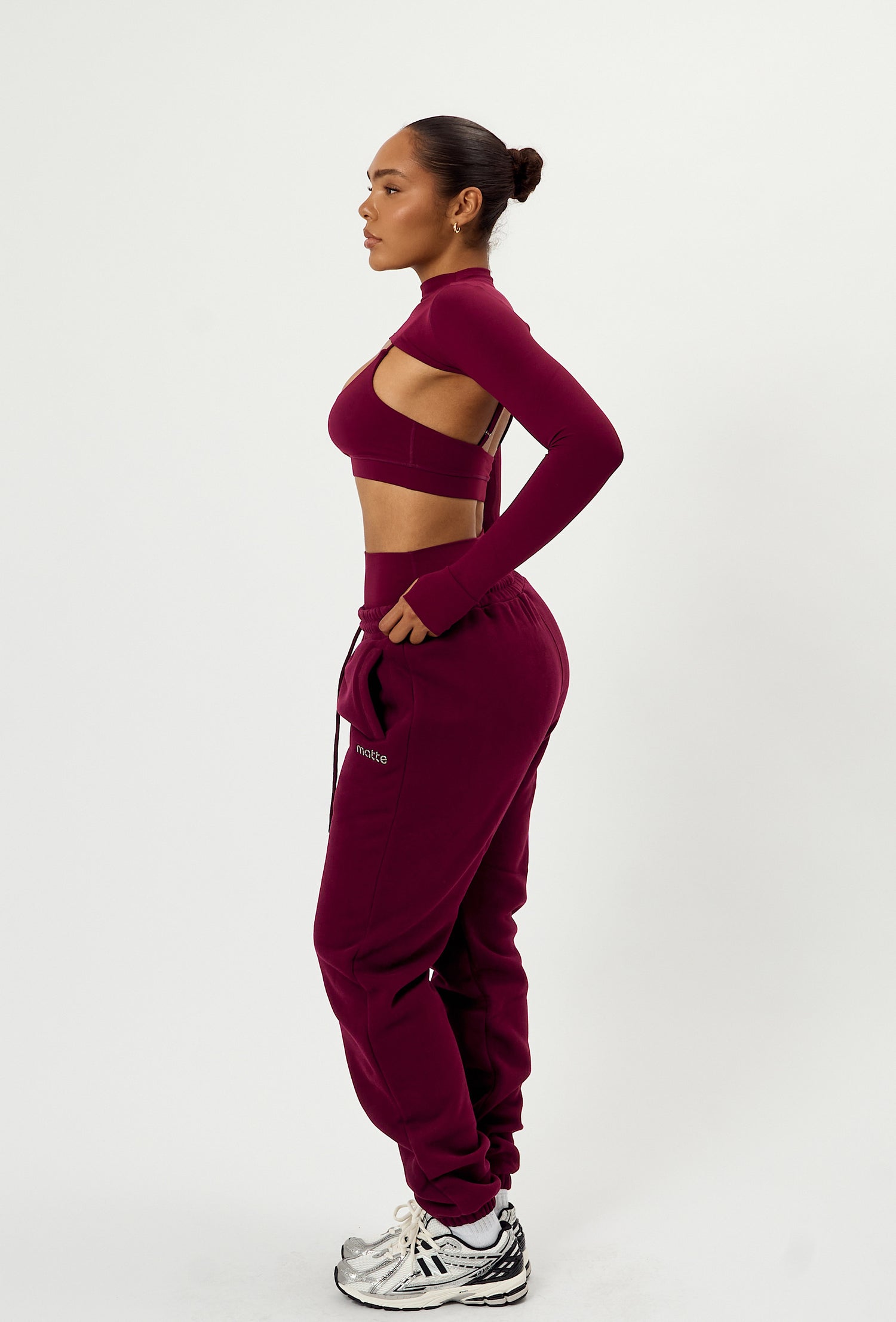 Mock Studio Crop - Burgundy