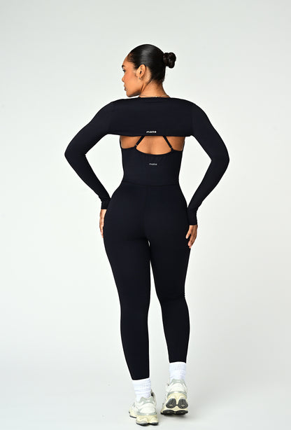 Align Long Sleeve Crop Top - Black