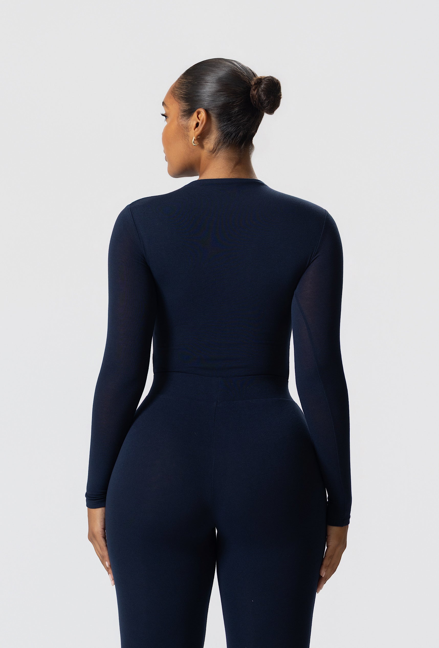 Matte Basix Sculpt Bodysuit - Navy