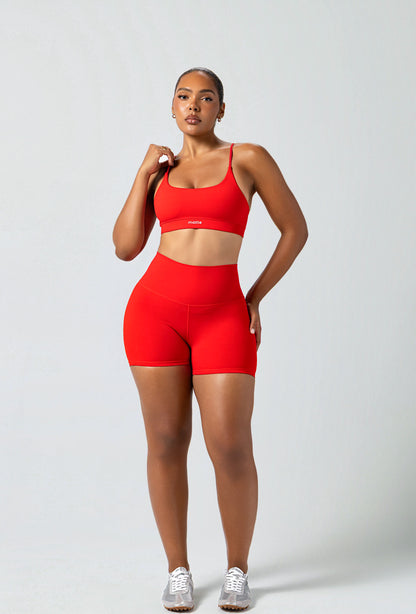 Essential 4" Biker Shorts - Maraschino