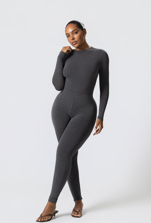 Matte Basix Sculpt Leggings - Charcoal