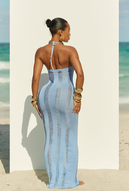 Matte Resort Alexandra Dress - Sky