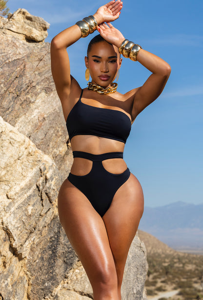 Basil High Waisted Bikini - Black