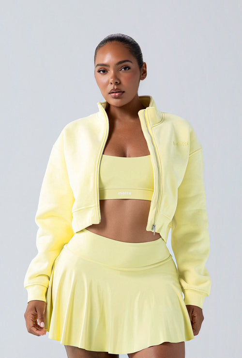 Matte Varsity Jacket - Buttercup