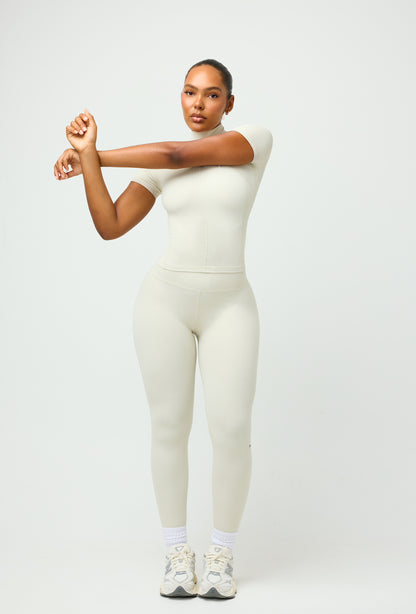 Contour Mock Neck - Vanilla