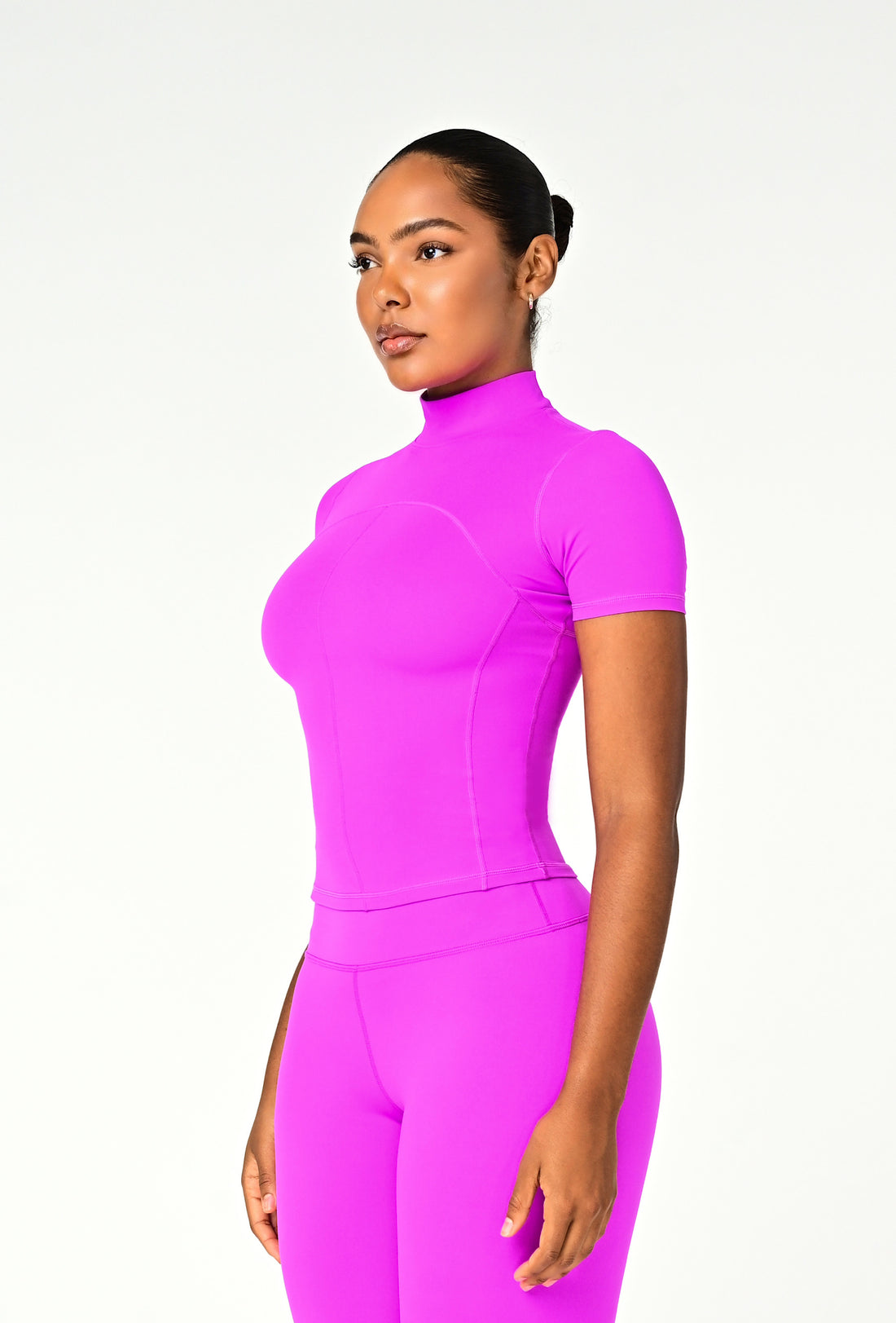 Contour Mock Neck - Dragonfruit