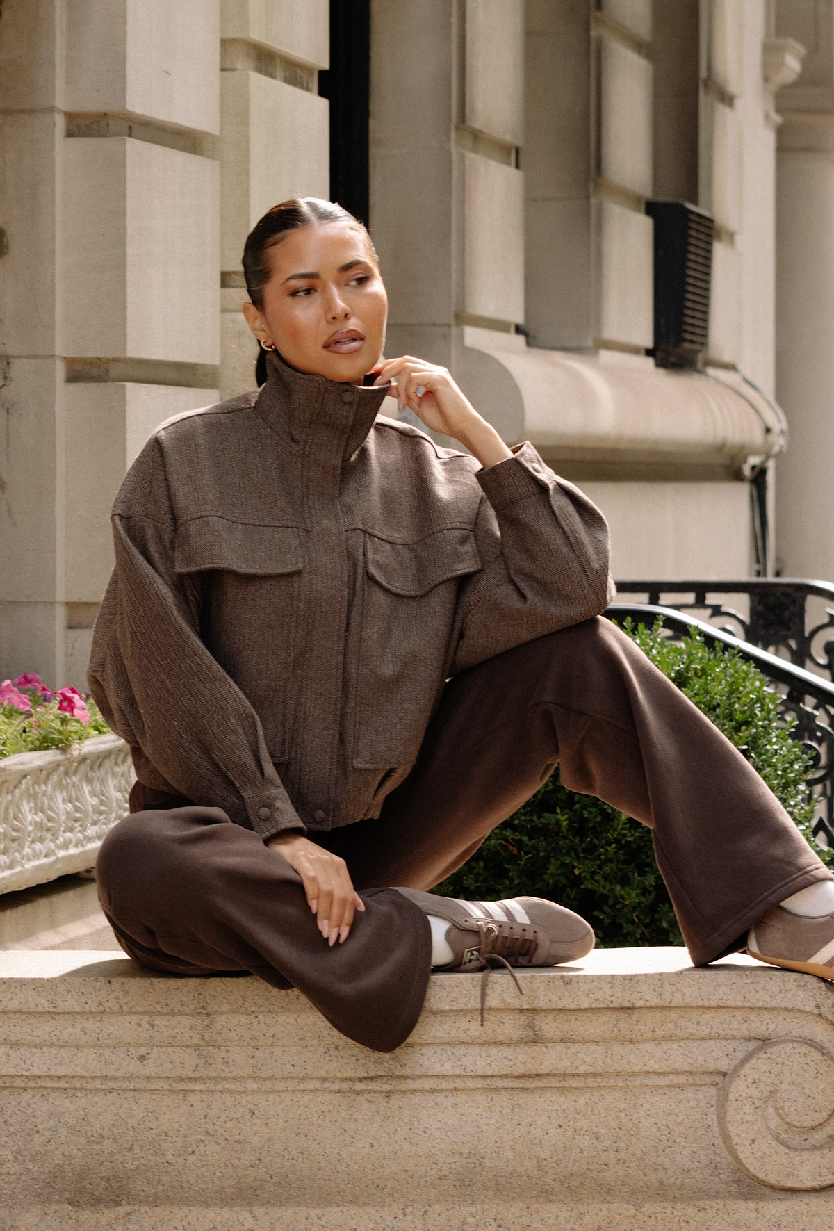 High Line Tweed Bomber