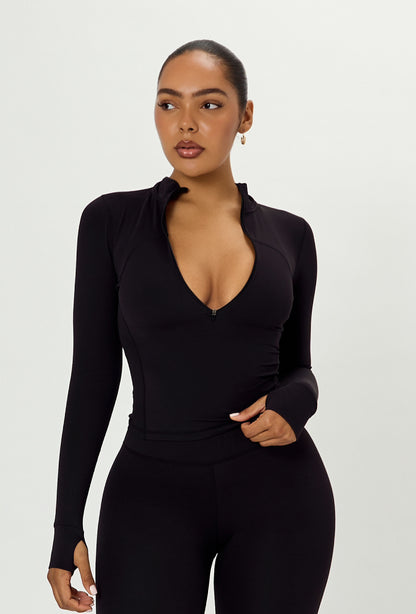 Contour Half Zip - Black