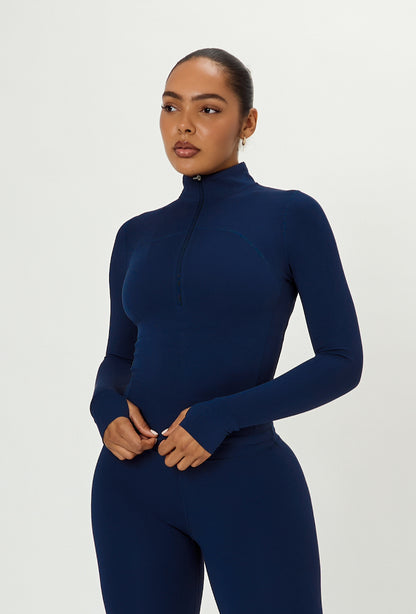 Contour Half Zip - Navy