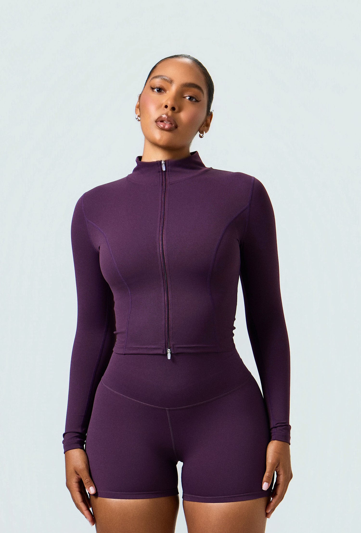 Essential 4" Biker Shorts - Plum