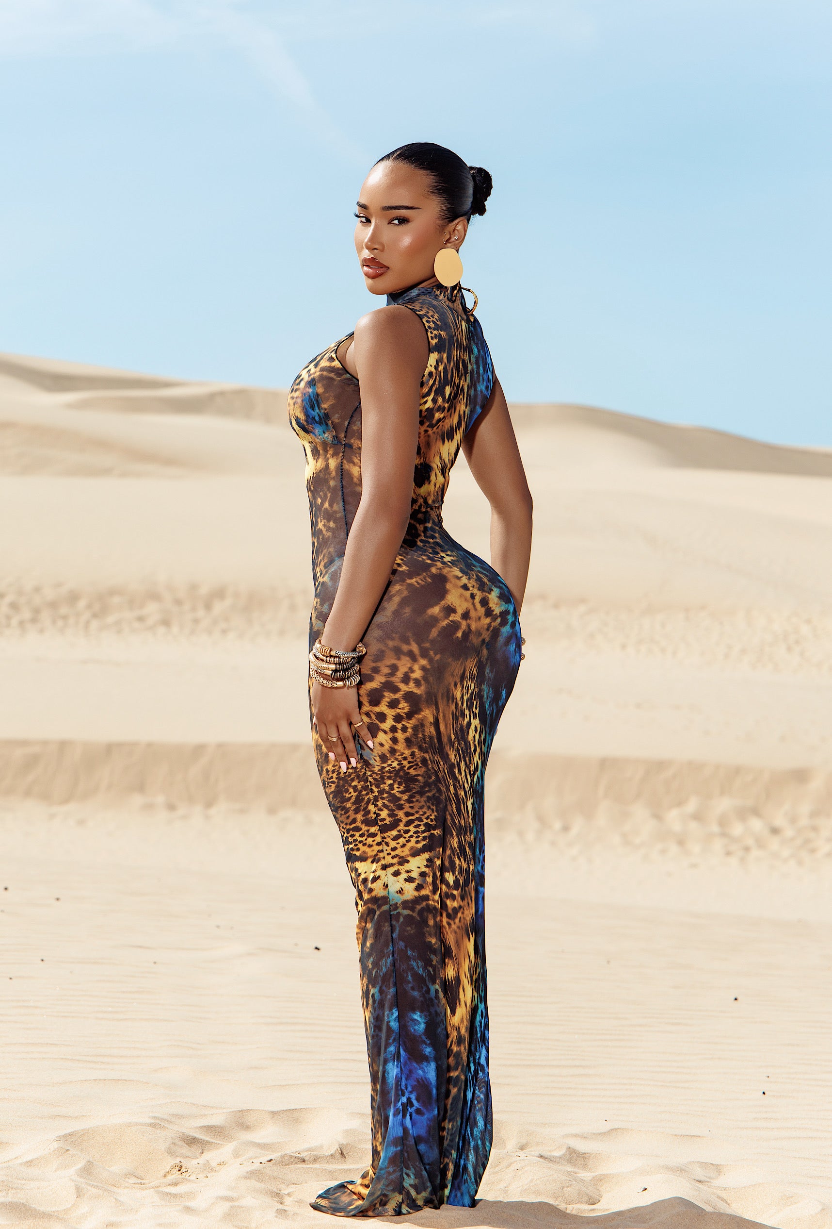 Atticus Cover Up Dress - Desert Azure